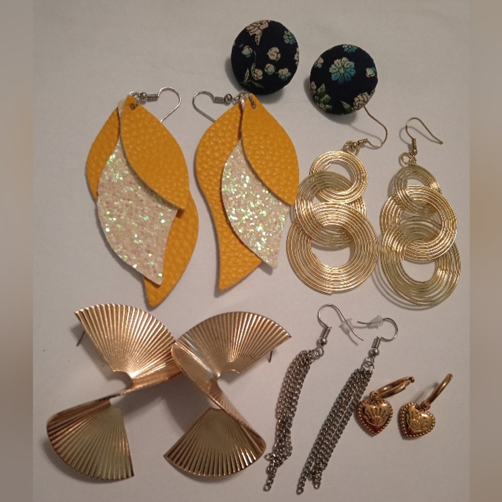 #482.  6 Piece Assorted Earring Bundle